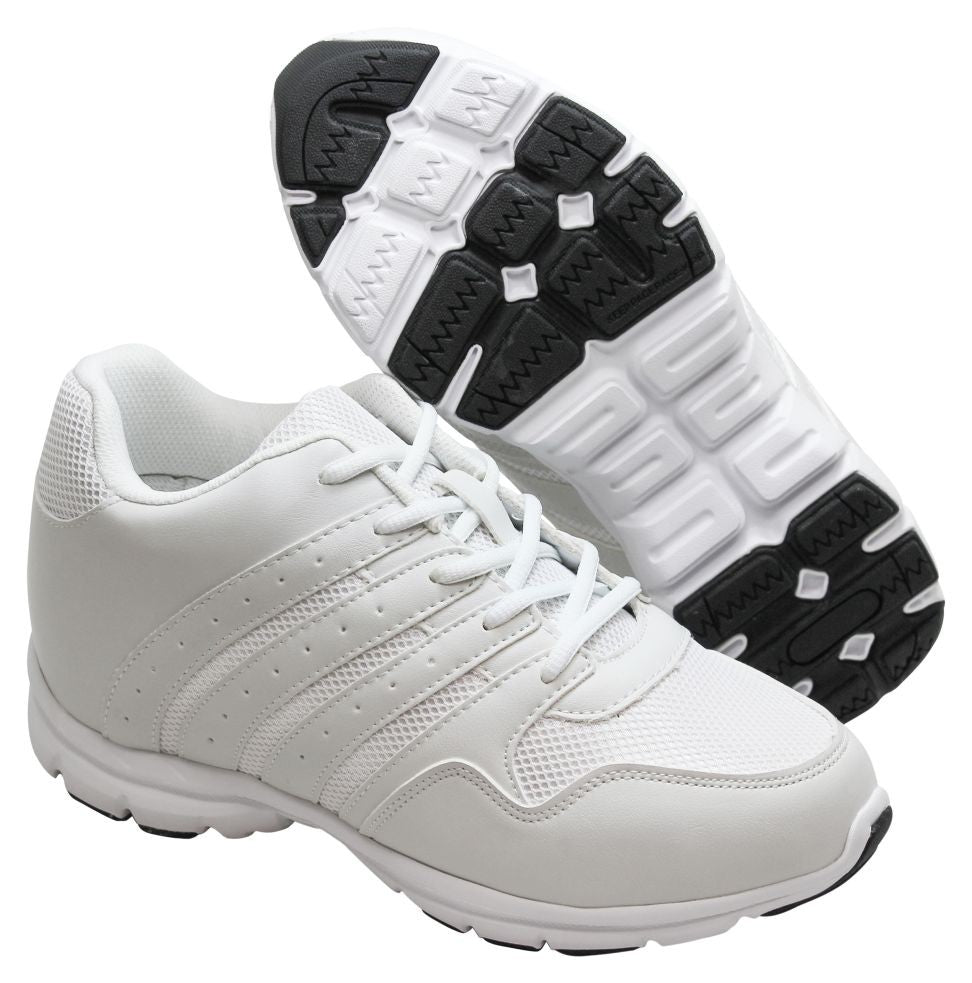 CALTO - G8818 - 3.2 Inches Taller (White) - Super Lightweight Tallmenshoes.com