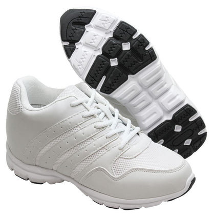 CALTO - G8818 - 3.2 Inches Taller (White) - Super Lightweight Tallmenshoes.com