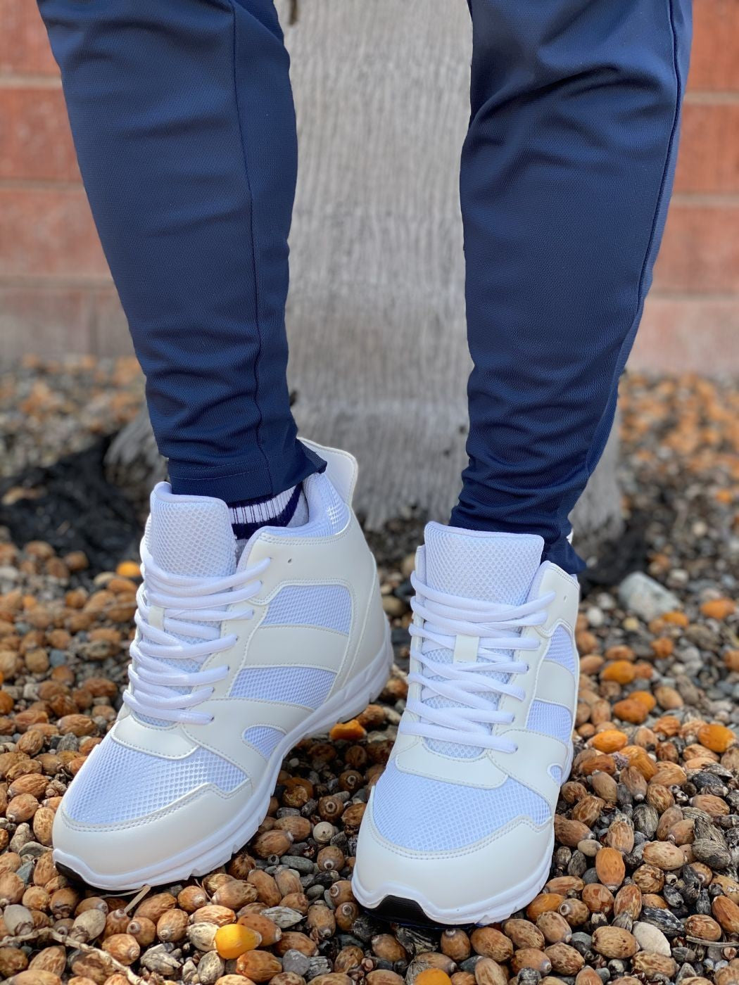 CALTO - G3329 - 4 Inches Taller (Glacier White) Tallmenshoes.com