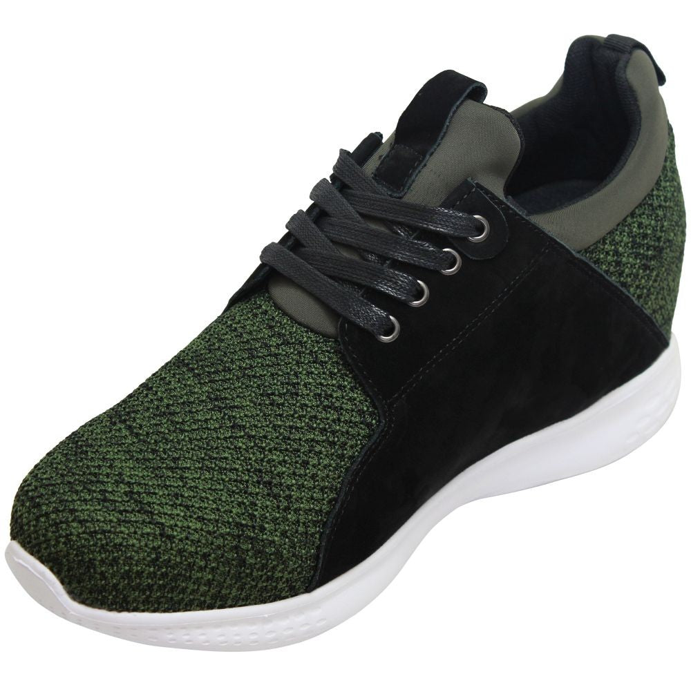 CALTO - H71921 - 3.2 Inches Taller (Army Green) - Super Lightweight Tallmenshoes.com