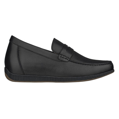 CALTO Black Penny Loafer Elevator Shoes - 2.4 Inches - S1090 Tallmenshoes.com