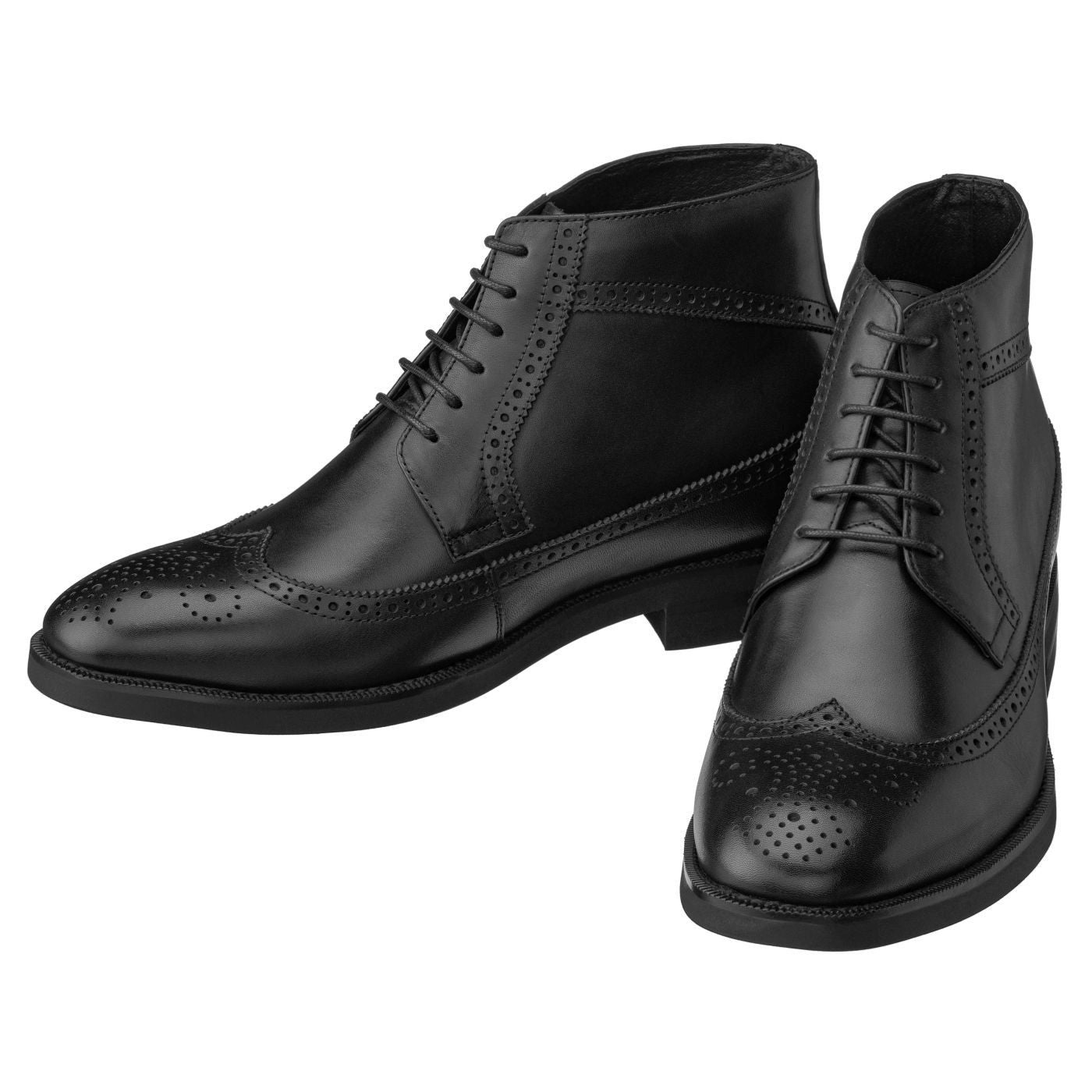CALTO - S27001 - 3.2 Inches Taller (Black) - Lightweight Tallmenshoes.com
