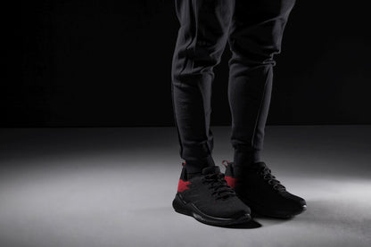 CALTO - Q215 - 2.8 Inches Taller (Black/Red) - Ultra Lightweight Tallmenshoes.com