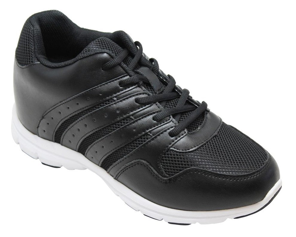 CALTO - G8817 - 3.2 Inches Taller (Black) - Super Lightweight Tallmenshoes.com