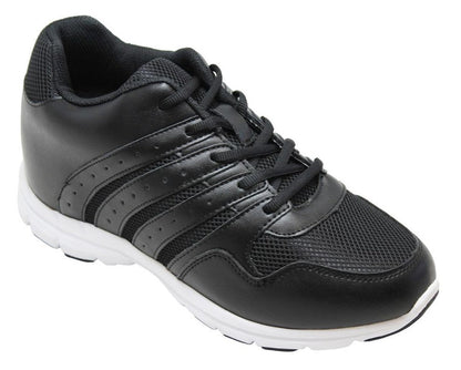 CALTO - G8817 - 3.2 Inches Taller (Black) - Super Lightweight Tallmenshoes.com