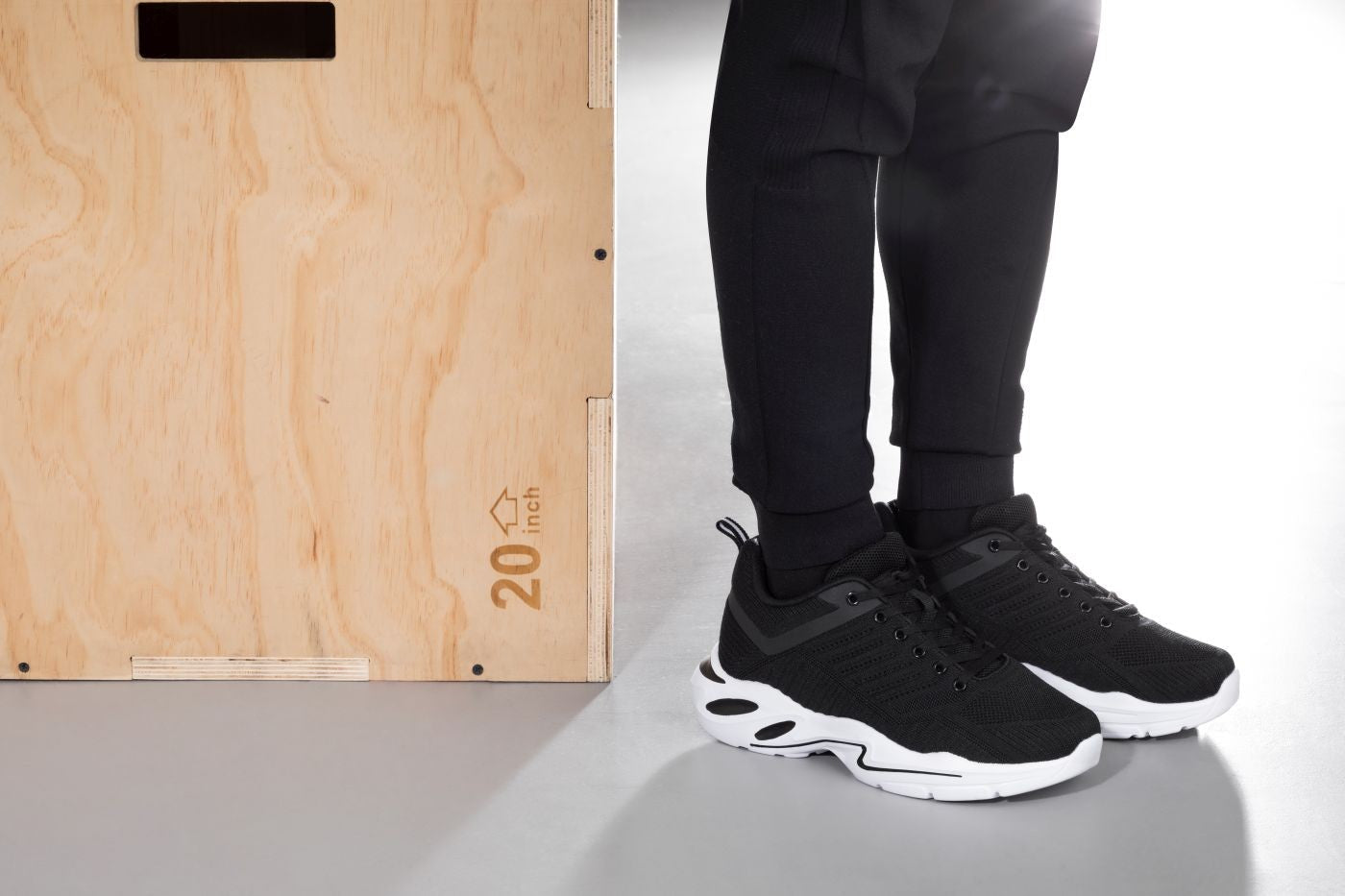 CALTO - Q330 - 2.6 Inches Taller (Black/White) - Super Lightweight Tallmenshoes.com
