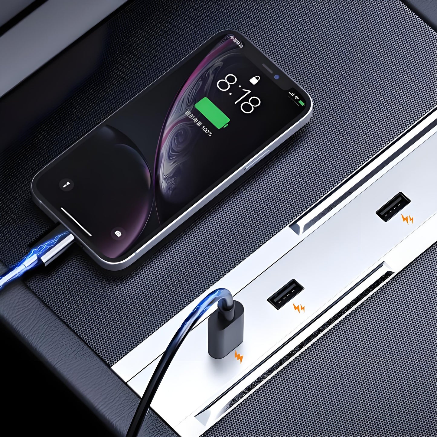 65W USB Hub for Model 3 Highland/Model Y Juniper | Dual USB-C + Dual USB-A | Fast Charging Tesery Official Store