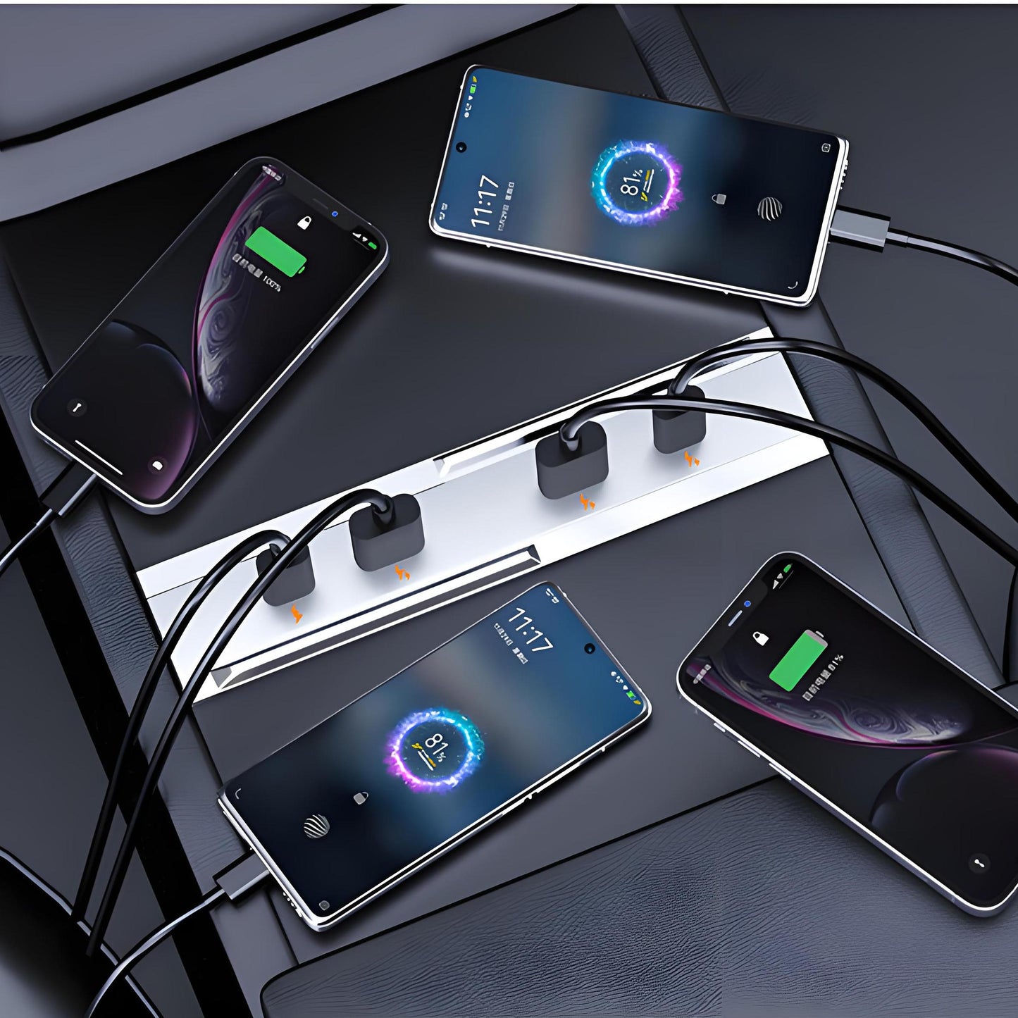 65W USB Hub for Model 3 Highland/Model Y Juniper | Dual USB-C + Dual USB-A | Fast Charging Tesery Official Store