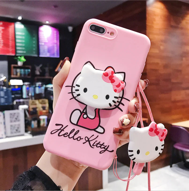 Cute Snoopy Phone Case with Stand and Protector