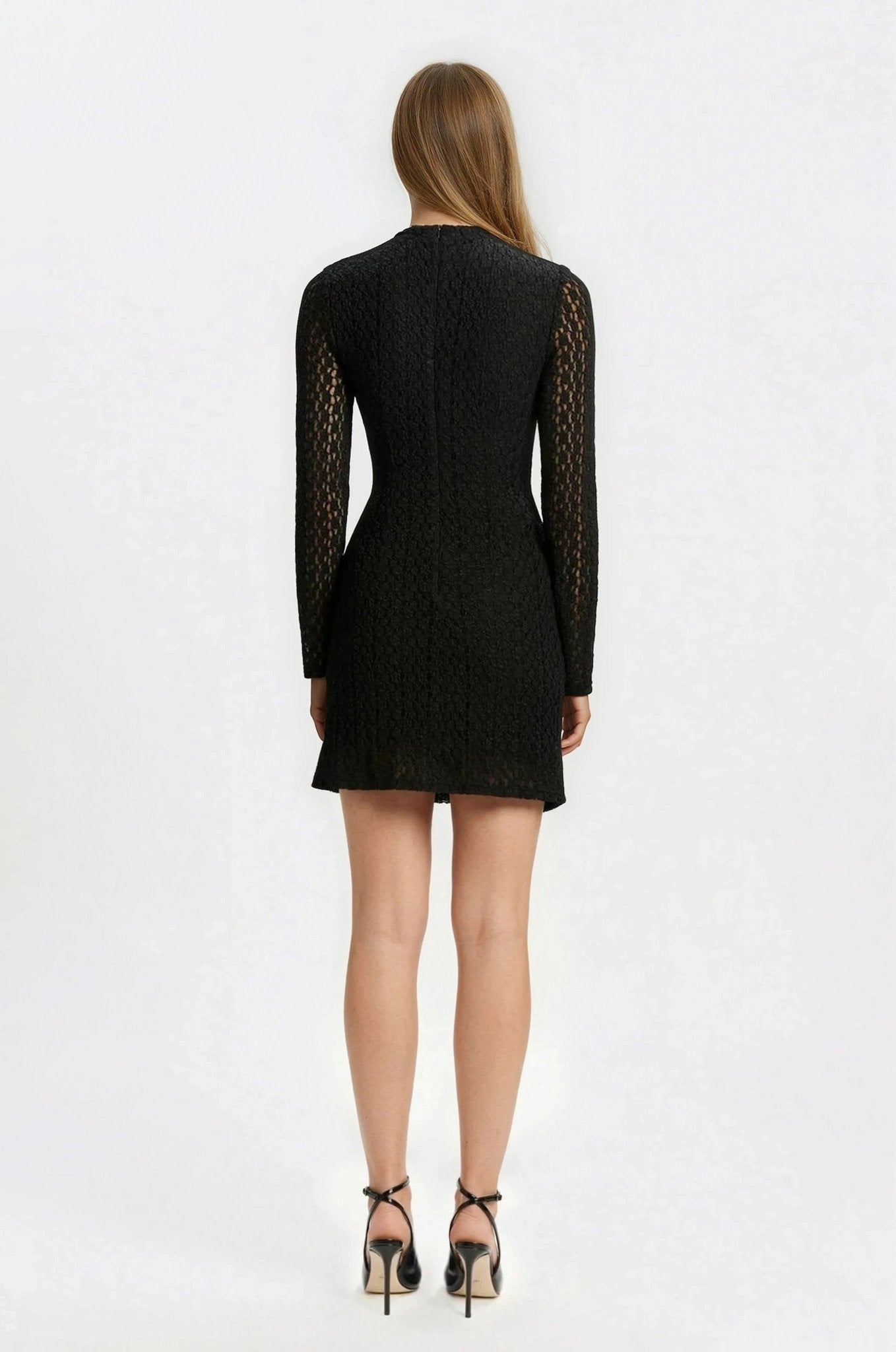 Vezza Floral Mesh Dress – Black XO, Tina