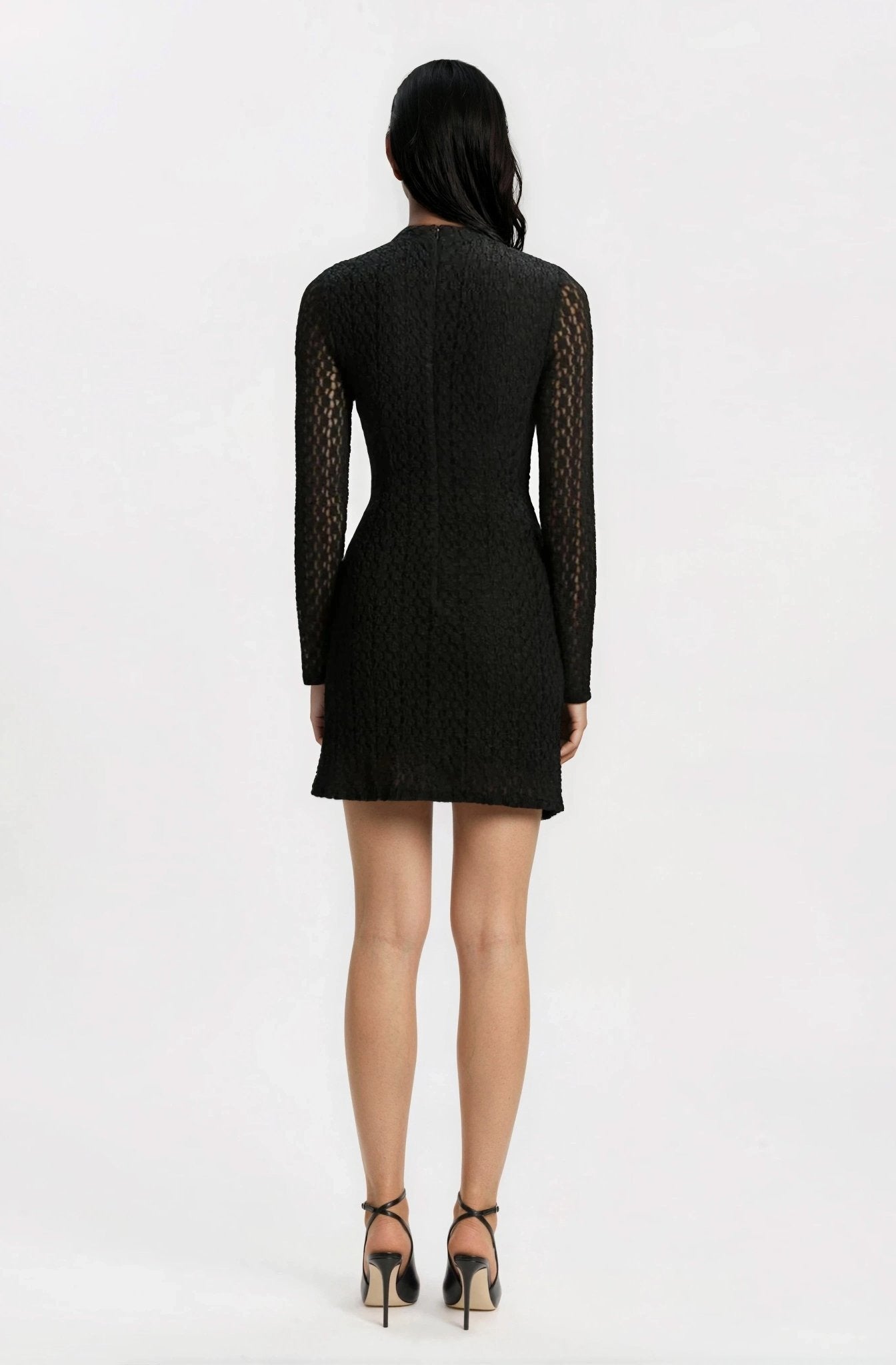 Vezza Floral Mesh Dress – Black XO, Tina