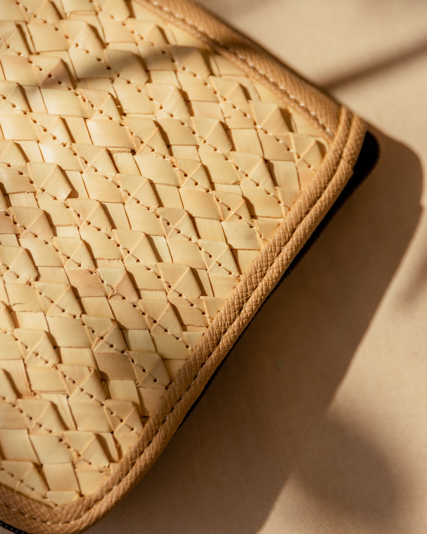 Cove Rattan & Canvas Eco Tote Bag Village Thrive