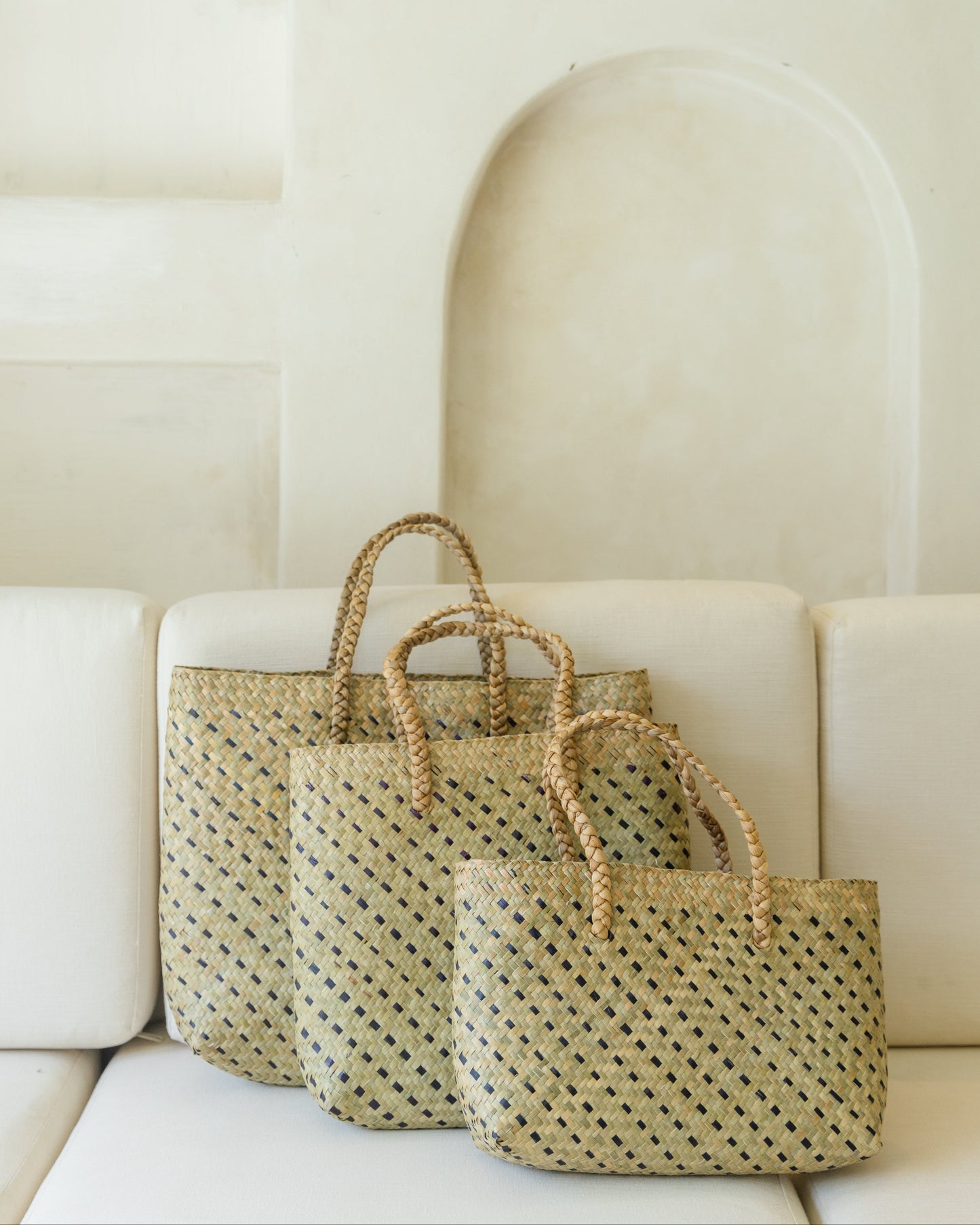 Cove Rattan Beach Tote Bag Village Thrive