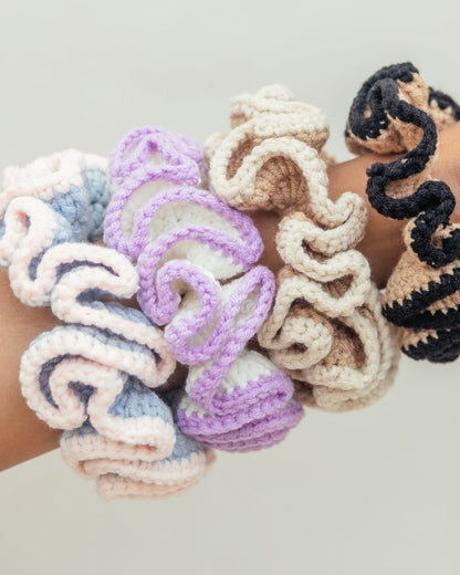 Cotton Crochet Scrunchie - Set of 3 Village Thrive