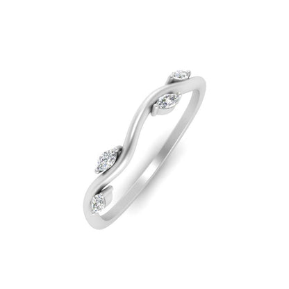 Vine Marquise Simple Wedding Band Fascinating Diamonds