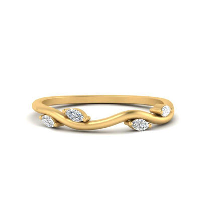 Vine Marquise Simple Wedding Band Fascinating Diamonds