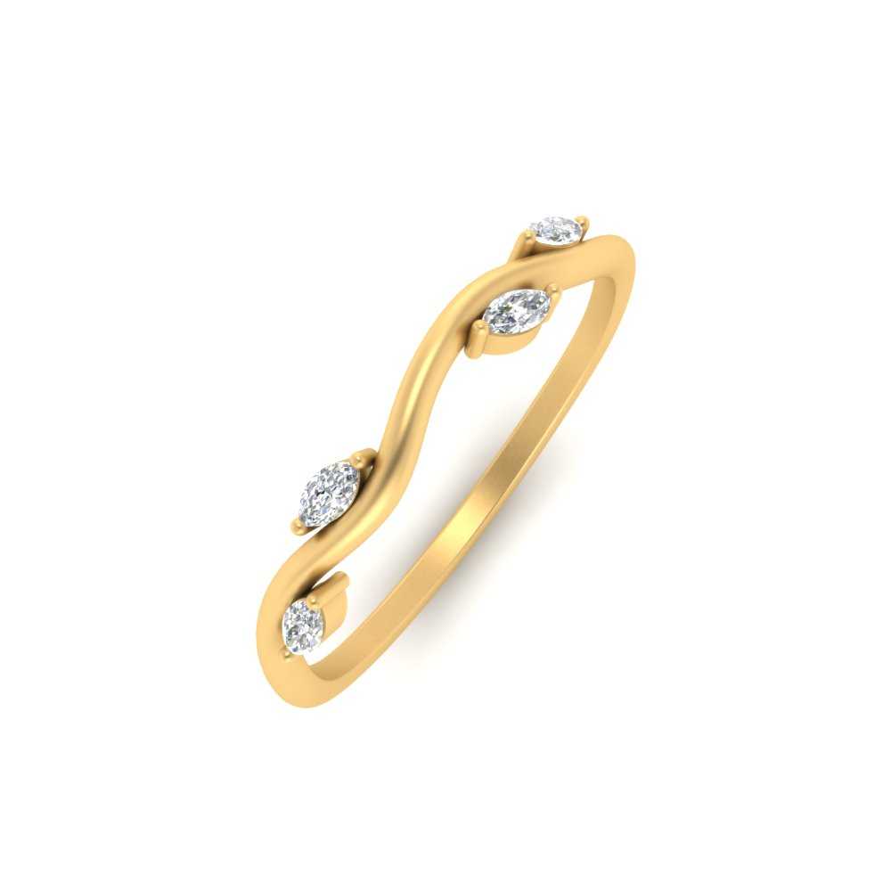 Vine Marquise Simple Wedding Band Fascinating Diamonds