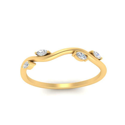 Vine Marquise Simple Wedding Band Fascinating Diamonds