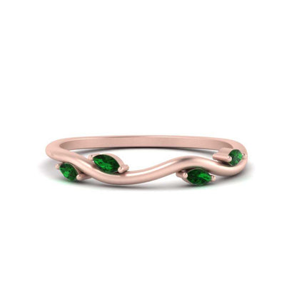 Vine Marquise Simple Wedding Band Fascinating Diamonds
