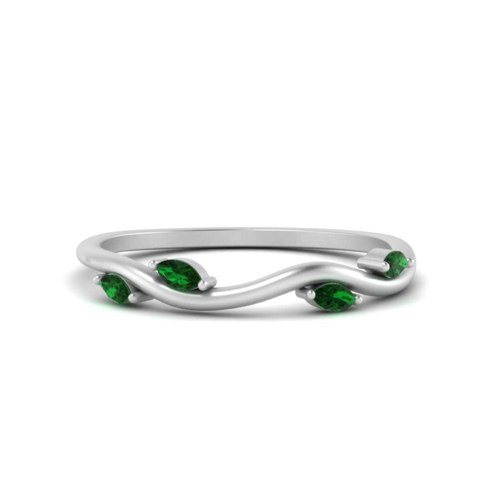 Vine Marquise Simple Wedding Band Fascinating Diamonds