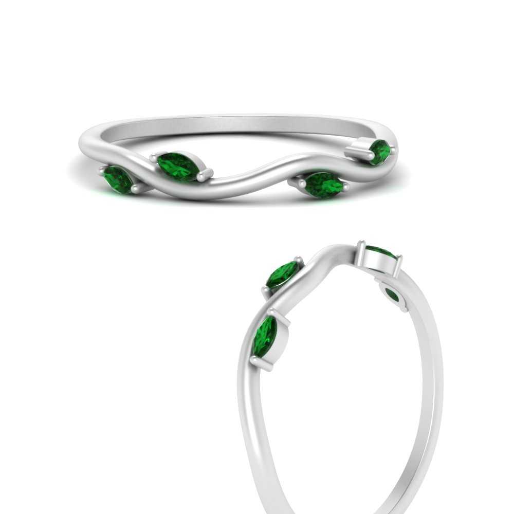 Vine Marquise Simple Wedding Band Fascinating Diamonds