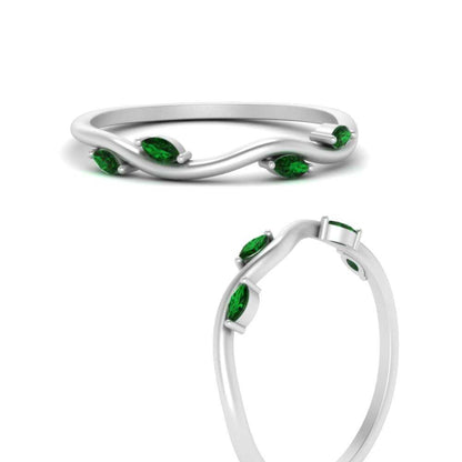 Vine Marquise Simple Wedding Band Fascinating Diamonds