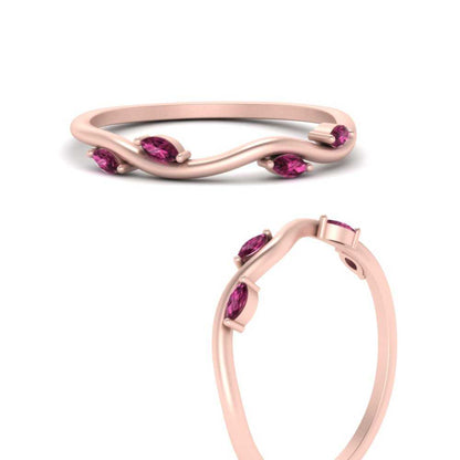 Vine Marquise Simple Wedding Band Fascinating Diamonds