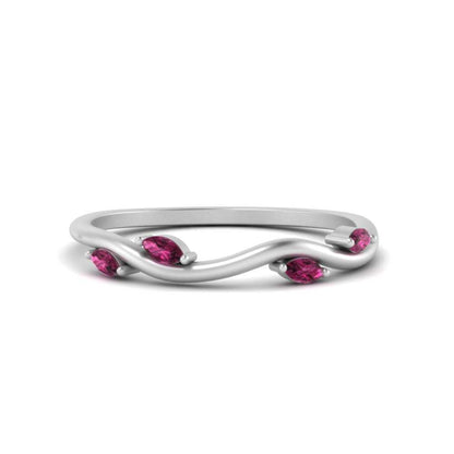 Vine Marquise Simple Wedding Band Fascinating Diamonds