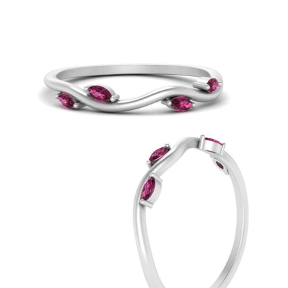 Vine Marquise Simple Wedding Band Fascinating Diamonds
