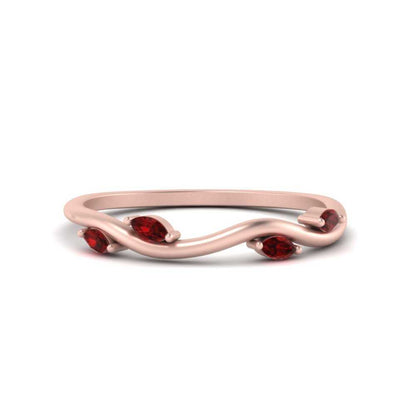 Vine Marquise Simple Wedding Band Fascinating Diamonds