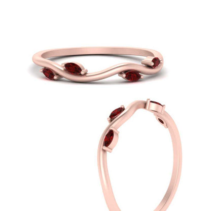 Vine Marquise Simple Wedding Band Fascinating Diamonds