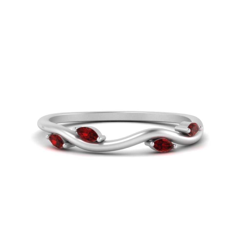 Vine Marquise Simple Wedding Band Fascinating Diamonds
