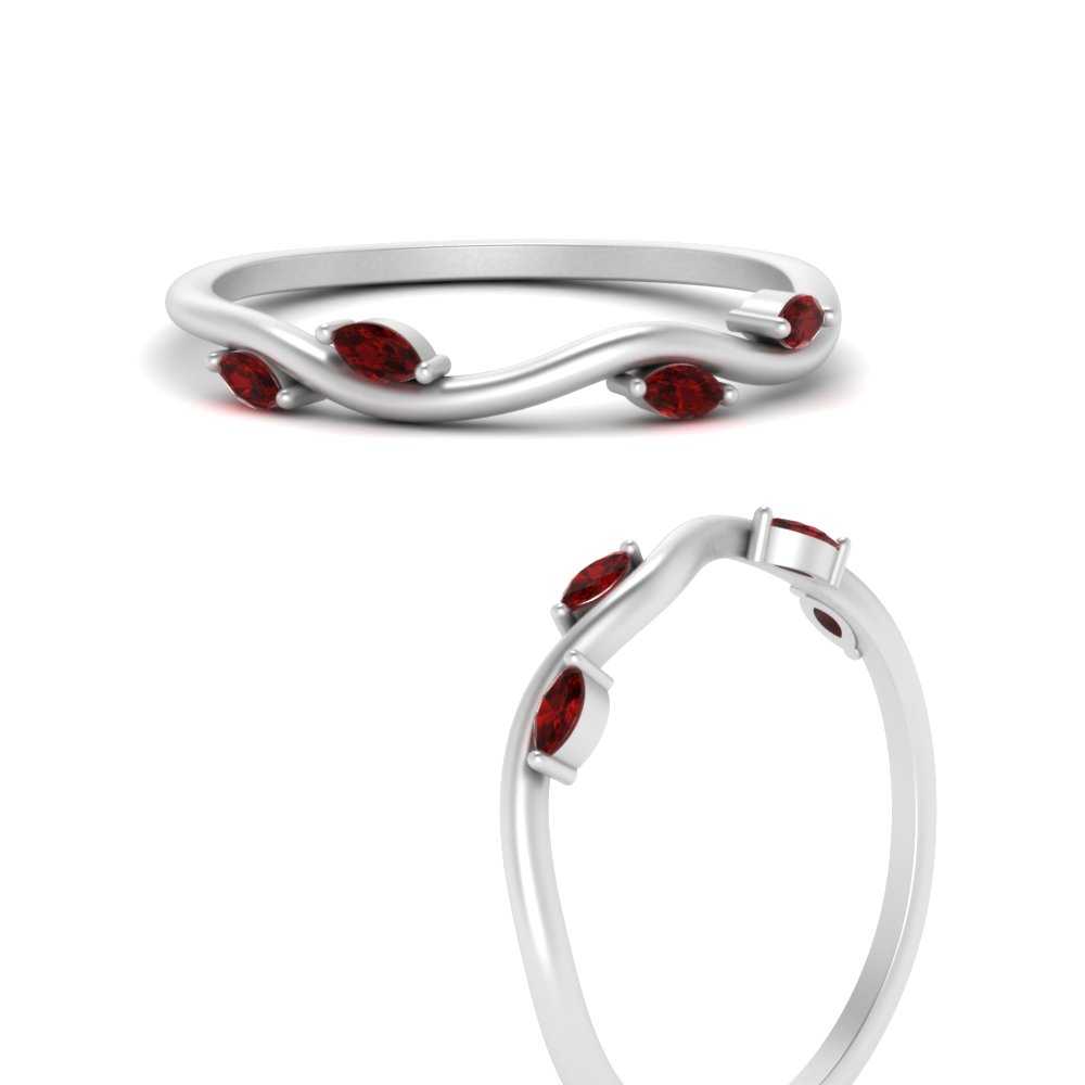 Vine Marquise Simple Wedding Band Fascinating Diamonds