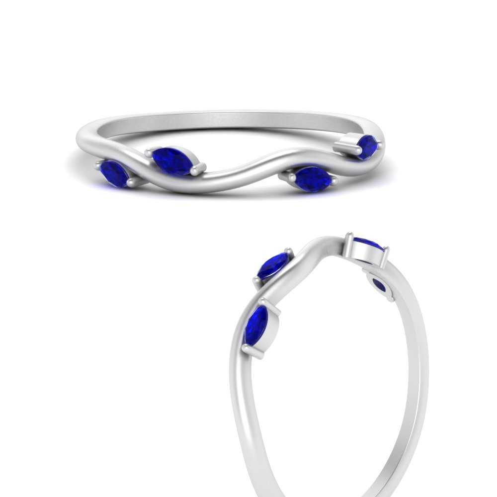 Vine Marquise Simple Wedding Band Fascinating Diamonds