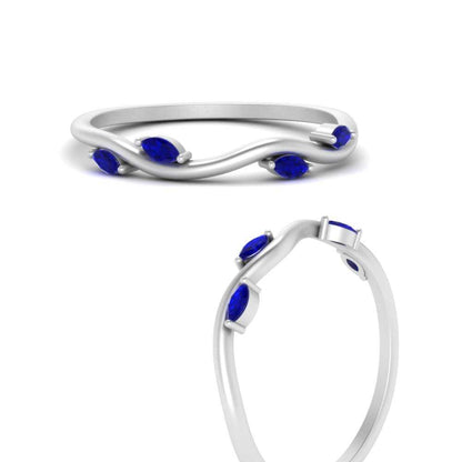 Vine Marquise Simple Wedding Band Fascinating Diamonds