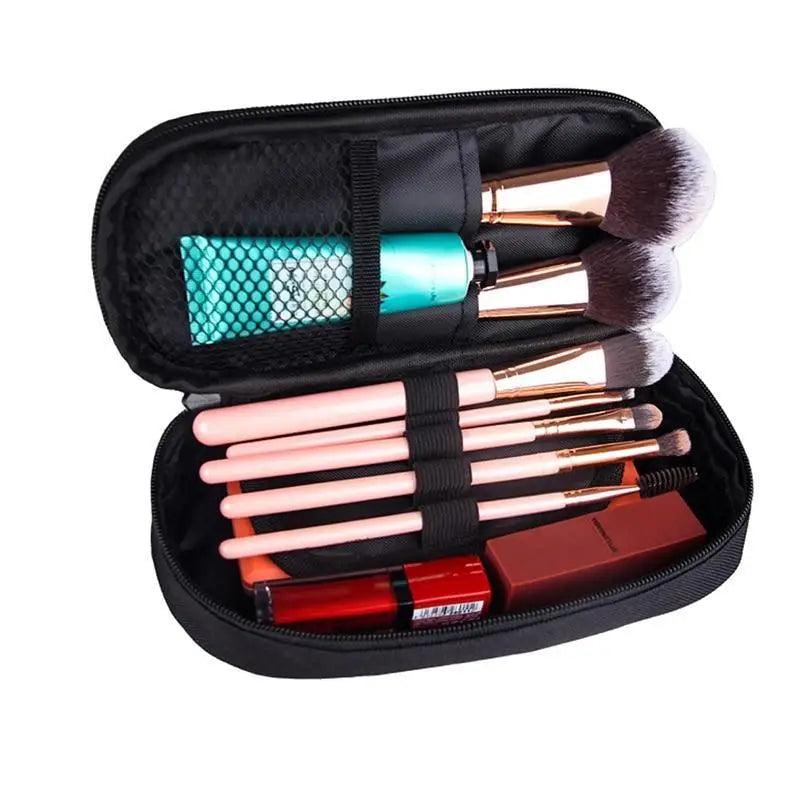 Vintage Cartoon Print Students Pencil Case Classic Theme Makeup Cosmetic Bags Elegant Stationery Pouch Stevvex