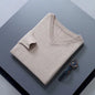 Men's V-Neck Cashmere Sweater - Soft Warm Pullover