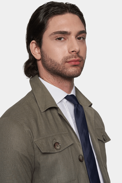 The Slim Safari Coat (Olive) Bright Moons