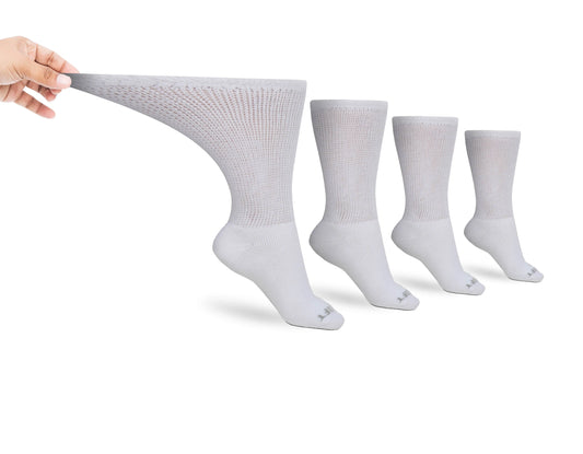 Men's Ultra-Soft Upper Calf Diabetic Socks (4 Pair) DSC