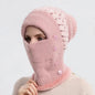 Warm Knitted Beanie Hat and Neck Warmer Set