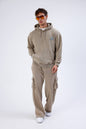 Unisex Washed Oversize Hoodie & Jogger Set - Heavyweight Tracksuit Withinblack