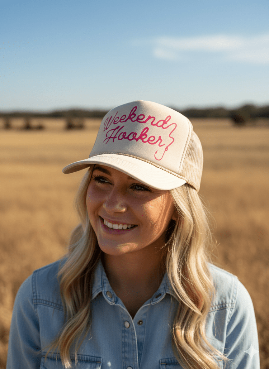 Weekend Hooker Trucker Hat Wild Junkie
