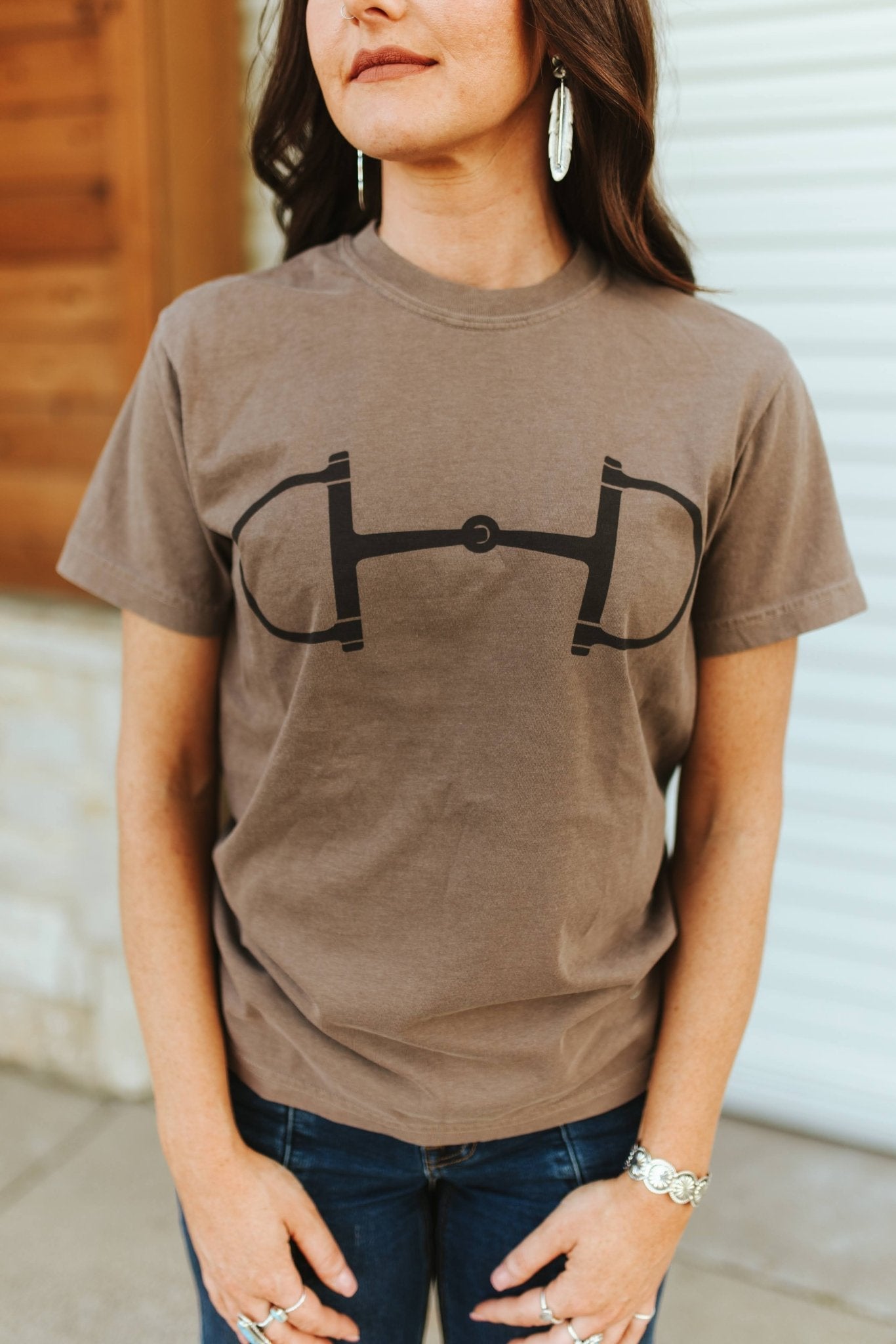 Western Horse Bit Graphic Tee Wild Junkie