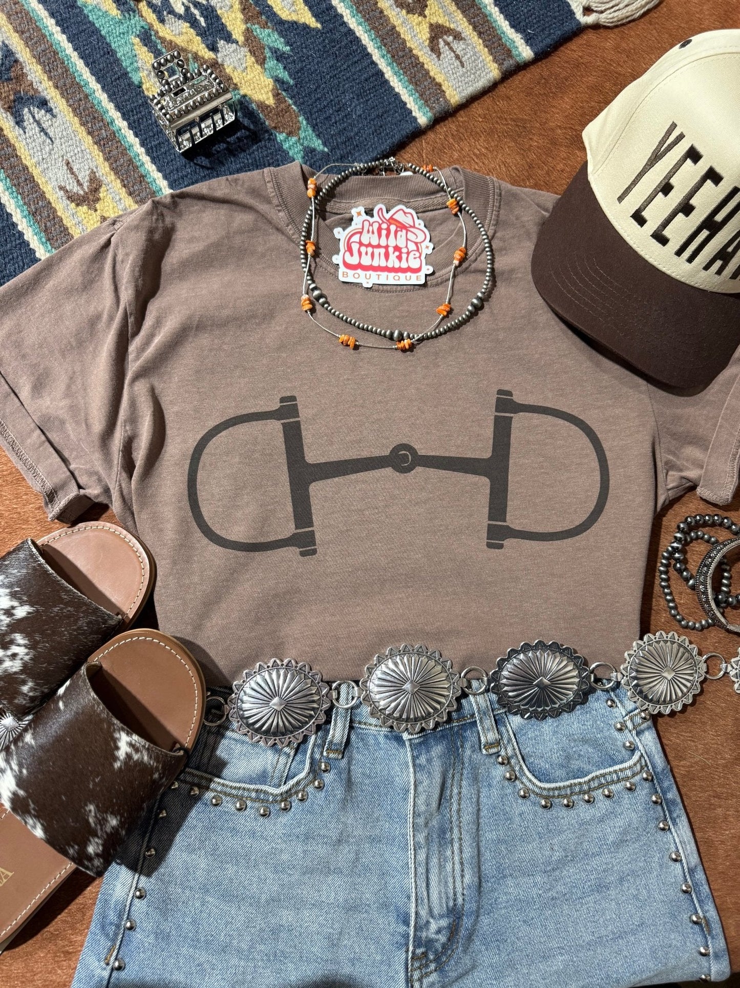 Western Horse Bit Graphic Tee Wild Junkie