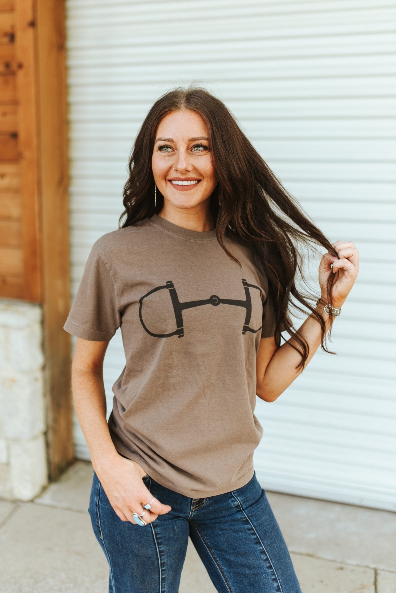 Western Horse Bit Graphic Tee Wild Junkie