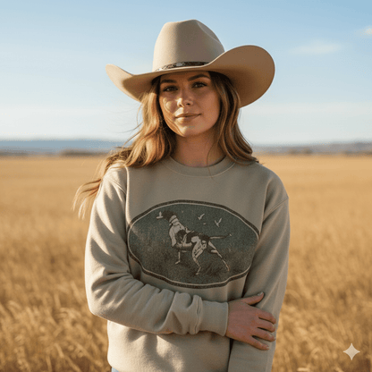 Western Hunt Dog Graphic Sweatshirt Wild Junkie