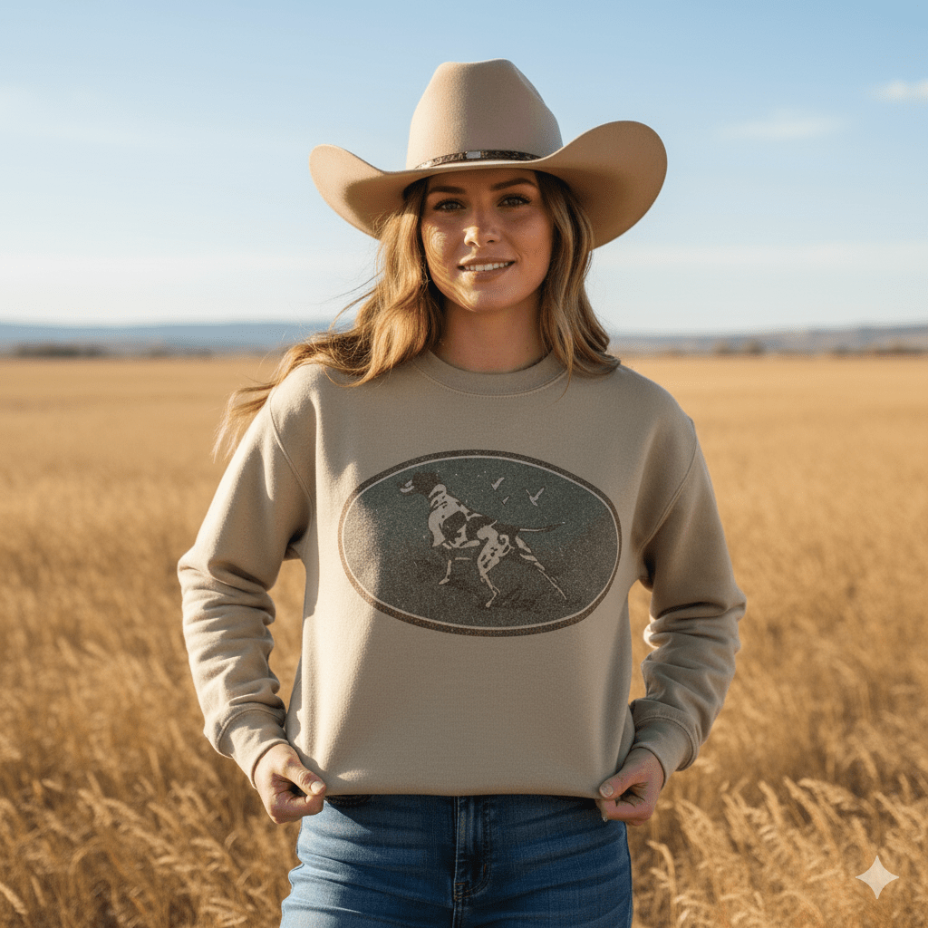 Western Hunt Dog Graphic Sweatshirt Wild Junkie