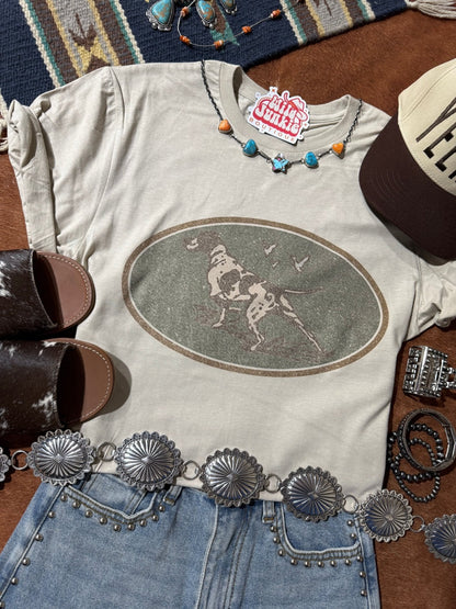 Western Hunt Dog Graphic Tee Wild Junkie
