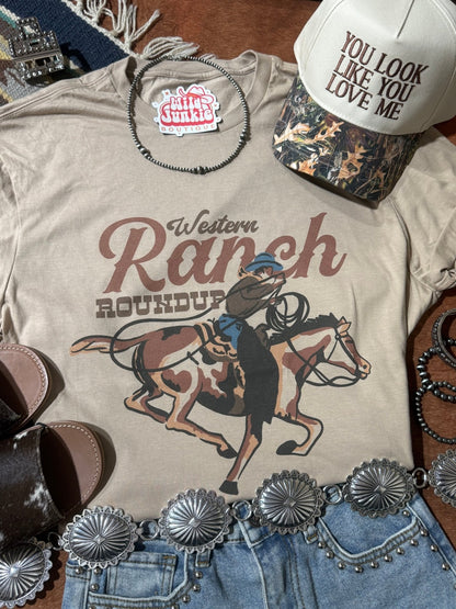 Western Ranch Round Up Graphic Tee Wild Junkie