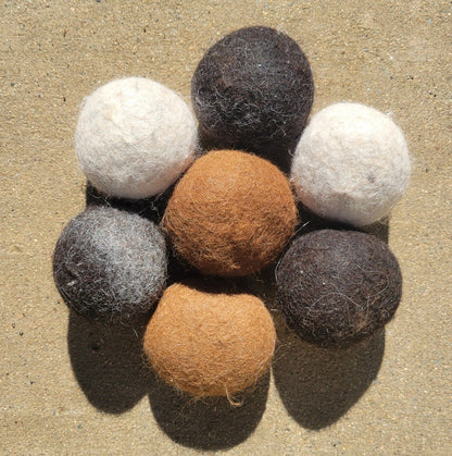 Wet Felted USA Alpaca Dryer Balls Purely Alpaca